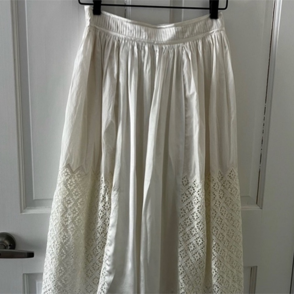 NWT Banana Republic Clover Mixed Media Skirt - Picture 5 of 9